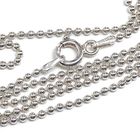 20in Sterling Silver Ball Chain Necklace - Picture 5 of 6